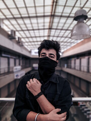 man in mask