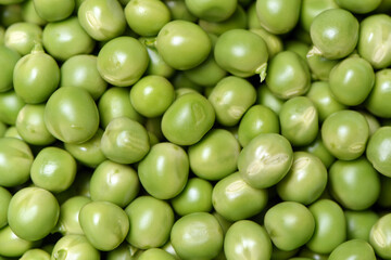 Fresh peas isolated on white background 