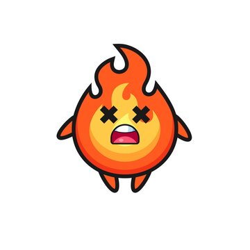 the dead fire mascot character