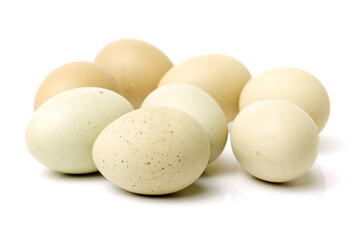 eggs on a white background 