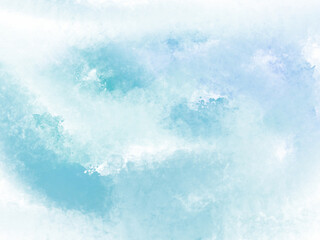 beautiful blue watercolor abstract painting.