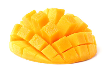 mango cut in half