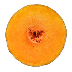  Orange pumpkin on white background