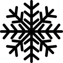 snowflake glyph icon