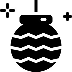 decoration ball glyph icon