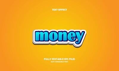 money style text effect