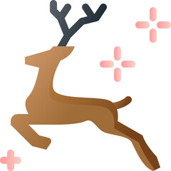 reindeer gradient icon