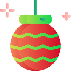 decoration ball gradient icon
