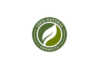 logo for natural products in white background