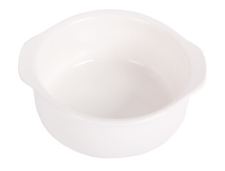 White ceramic bowl isolated on white background with clipping path