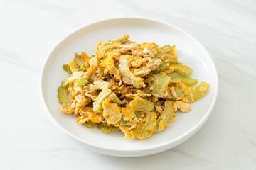 Stir Fried Bitter Gourd with Egg