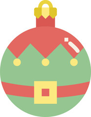 christmas ball flat icon