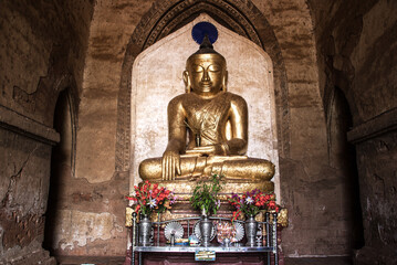 Sacred Buddha image in the temple