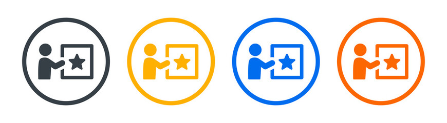 Favorite, special, star, suggest icon vector illustration.