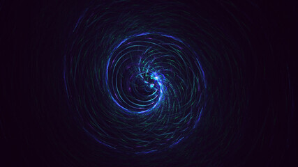 3D rendering abstract round light background