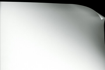 紙テクスチャー背景(白色) 巻きぐせの付いた紙の背景