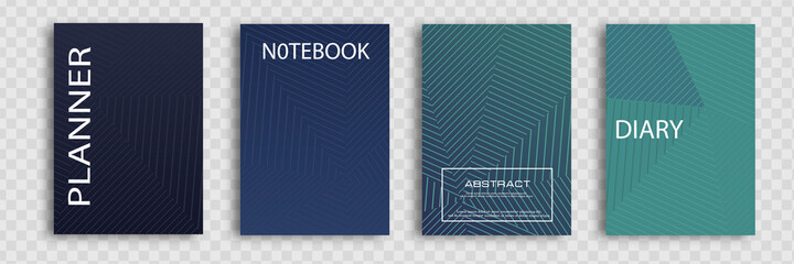 Minimal vector abstract cover notebook design. Planner and diary cover for print.