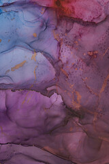 Naklejka premium Alcohol ink art.Mixing liquid paints. Modern, abstract colorful background, wallpaper. Marble texture.Translucent colors