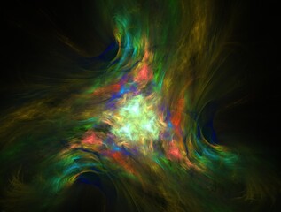 Imaginatory fractal background generated Image