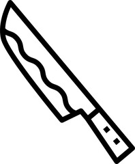 chef knife outline icon