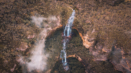 Birds eye view of Wentworth Falls 