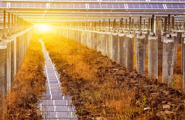 Iron bracket supporting solar photovoltaic