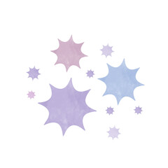 Fototapeta premium Simple virus image. On a white background.