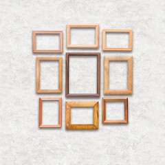 frames on white wall