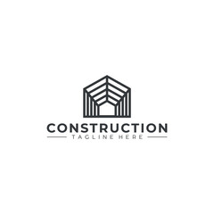 house home contraction logo