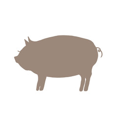豚のシルエット