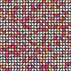 Abstract Geometric Pattern generative computational art illustration