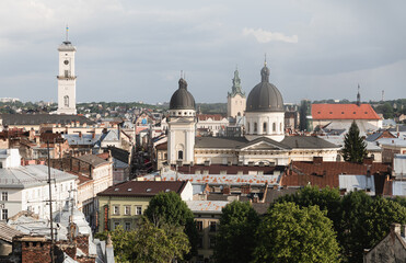 Fototapeta na wymiar Lviv panoramic view. Ukraine