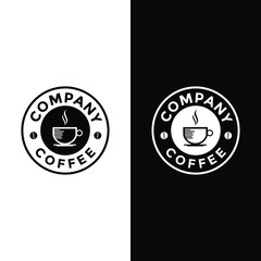 coffe cafe logo vector icon creative design idea