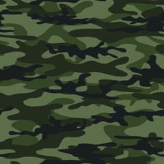 Fototapeta premium Camouflage seamless, stretched. Armes pattern. Military uniform. Vector.