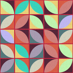 Abstract Geometric Pattern generative computational art illustration