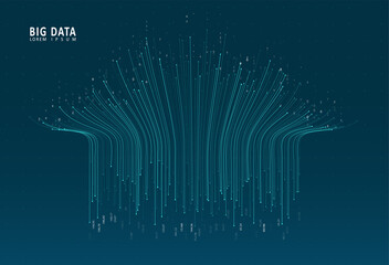 Abstract infographics visualization