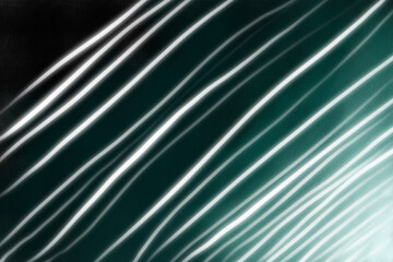 Glowing Strokes on Green abstract background