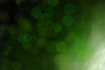 Abstract green bokeh background