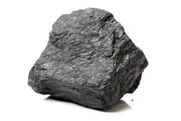 Coal on a white background