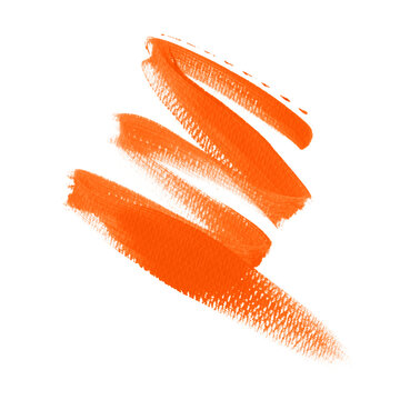 Orange texture brush stroke oil paint background. Perfect design for autumn banner. Image. 