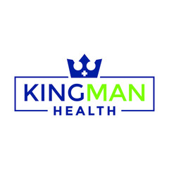 crown king health logo design  creative idea 