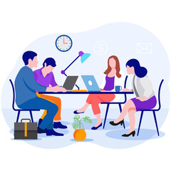 Business team meeting in office