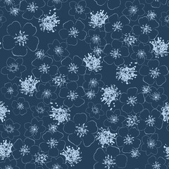 Pattern from the contours of flowers