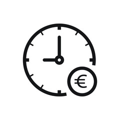 Time is money icon design vector illustration