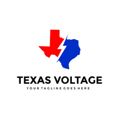 texas voltage logo design creative idea