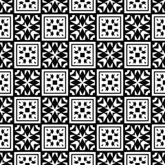 
floral seamless pattern background.Geometric ornament for wallpapers and backgrounds. Black and white pattern. 