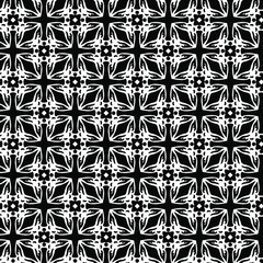 
floral seamless pattern background.Geometric ornament for wallpapers and backgrounds. Black and white pattern. 