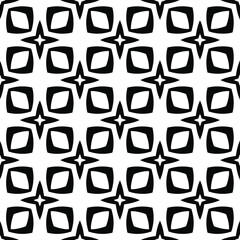 
floral seamless pattern background.Geometric ornament for wallpapers and backgrounds. Black and white pattern. 