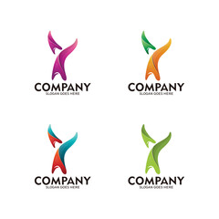 Initial letter Y logo, vector template