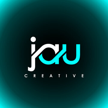 JAU Letter Initial Logo Design Template Vector Illustration